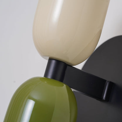 Wall Light Modern Dual Glass Sconce Fixture