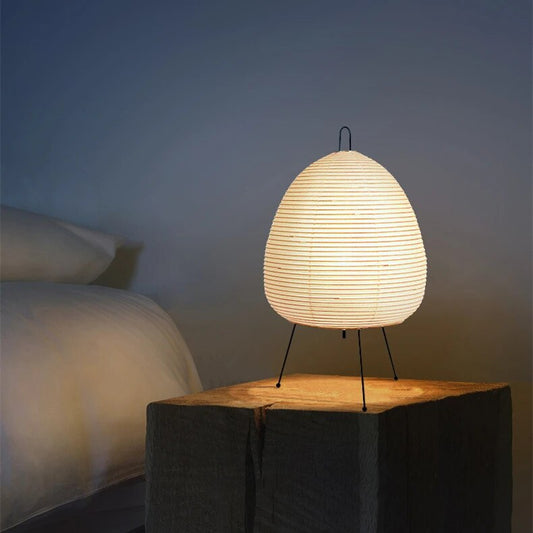 Table Lamp Japanese Paper LED Modern Light