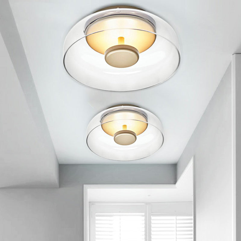 Elegant LED Glass Ceiling Light Fixture