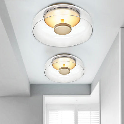 Elegant LED Glass Ceiling Light Fixture
