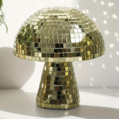 Metallic Disco Table Lamp Mushroom Design