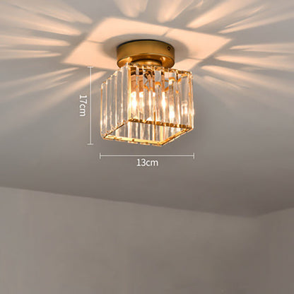 Crystal Glass Ceiling Light for Modern Interiors