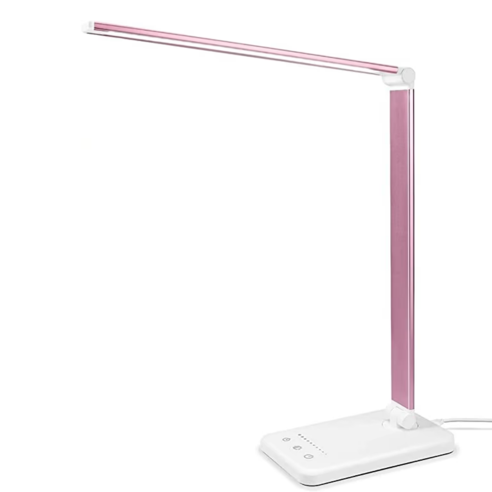 Desk Lamp with Adjustable LED and USB Charging