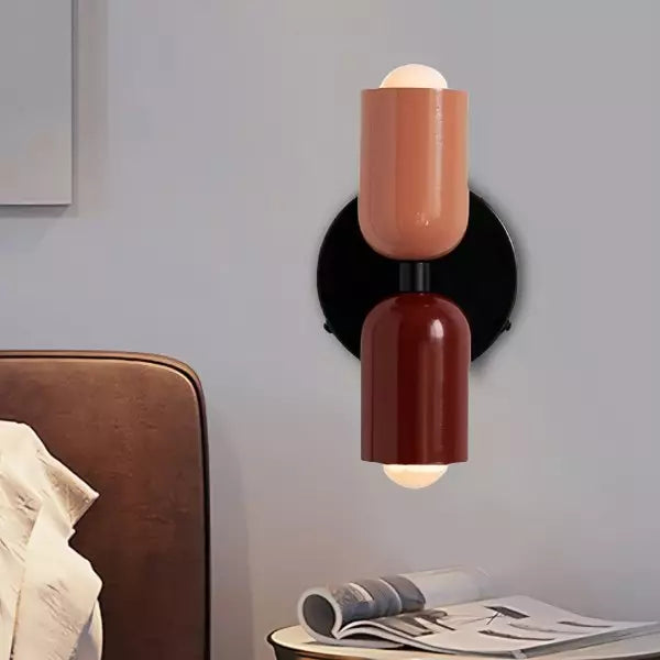 Wall Light Modern Dual Glass Sconce Fixture