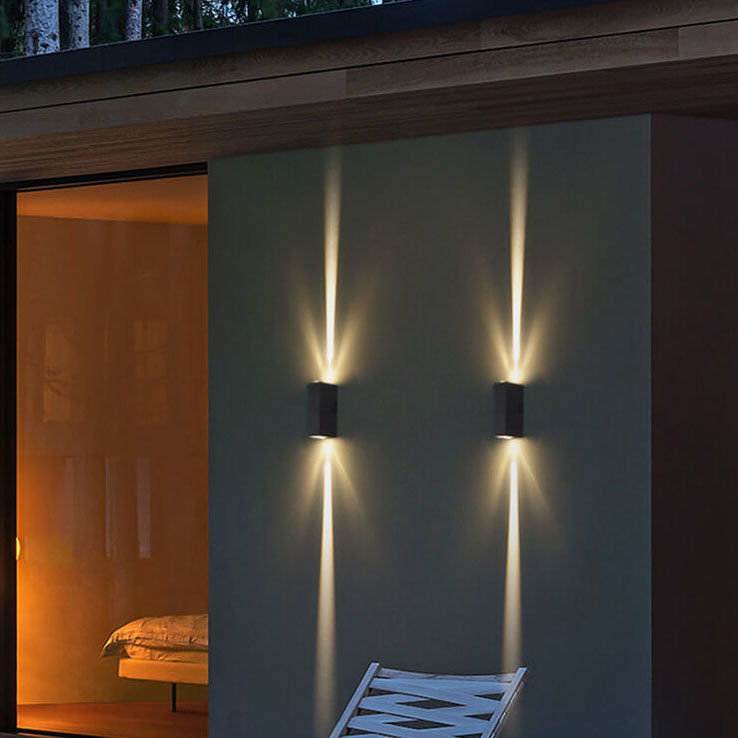 Wall Light Modern Black Outdoor LED Fixture