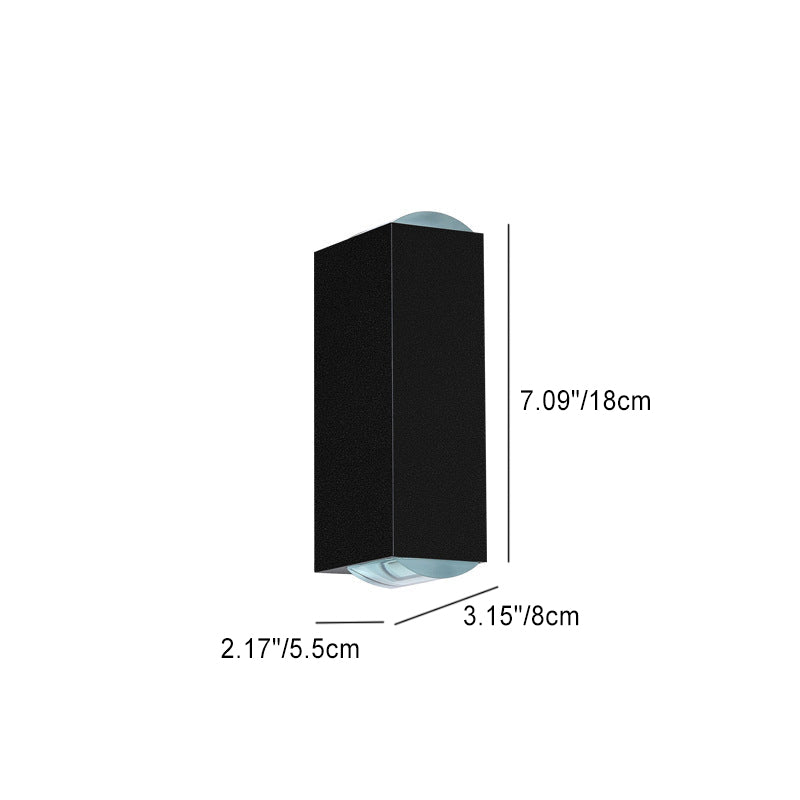 Wall Light Modern Black Outdoor LED Fixture