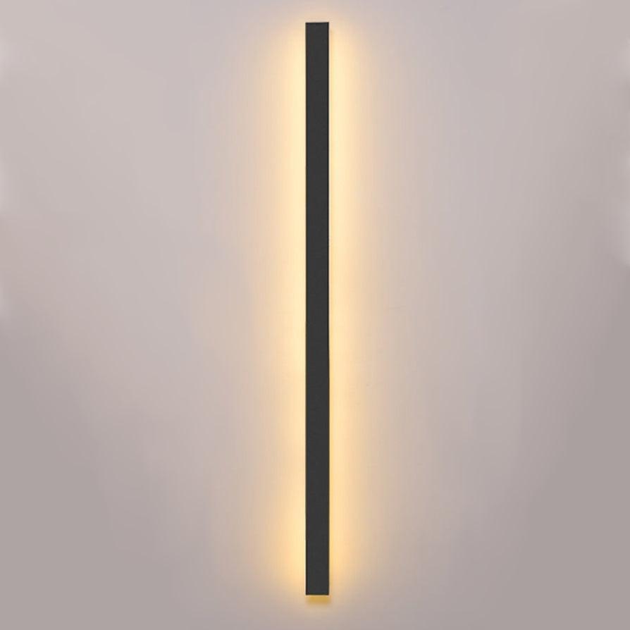 Outdoor Wall Light Black Aluminium LED Fixture
