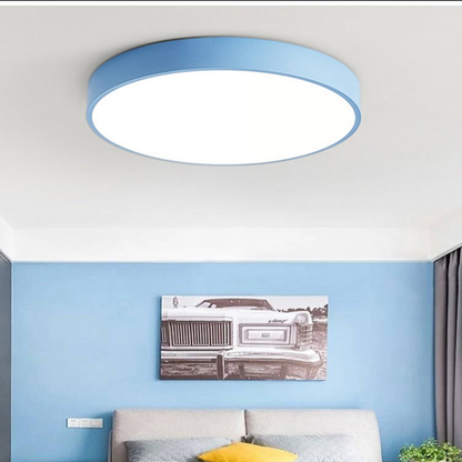 Ceiling light wood LED modern flush mount